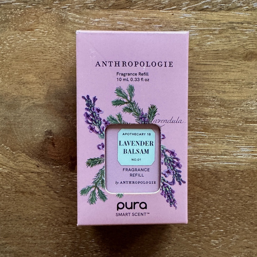 PURA Anthropologie Lavender Balsam 10mL fragrance refill NIB